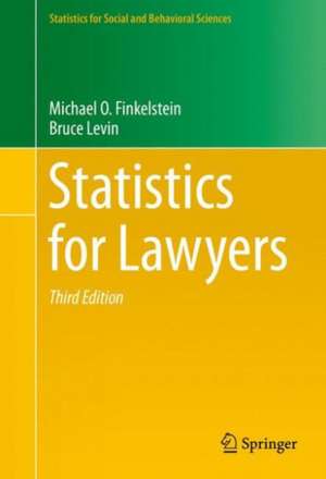 Statistics for Lawyers de Michael O. Finkelstein