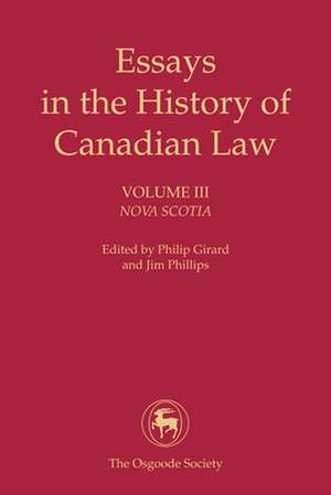 Essays in the History of Canadian Law