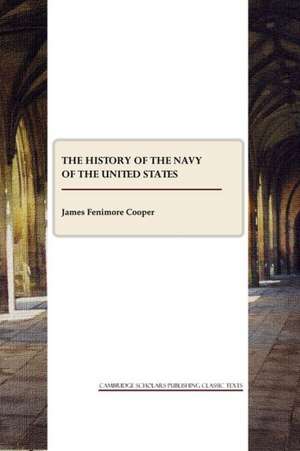 History of the Navy of the United States de James Fenimore Cooper