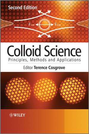 Colloid Science – Principles, methods and Applications 2e de T Cosgrove