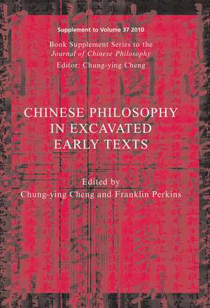 Chinese Philosophy in Excavated Early Texts de CY Cheng