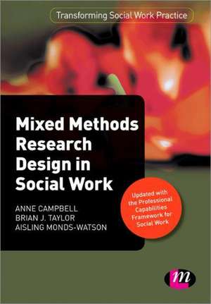 Research Design in Social Work: Qualitative and Quantitative Methods de Anne Campbell