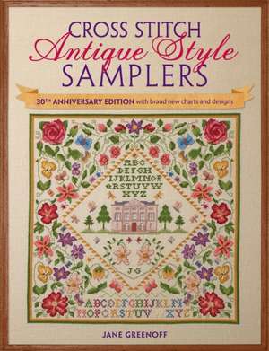 Cross Stitch Antique Style Samplers de Jane Greenoff