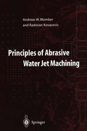 Principles of Abrasive Water Jet Machining de Andreas W. Momber