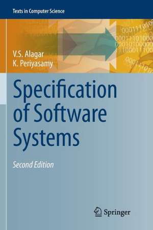 Specification of Software Systems de V.S. Alagar