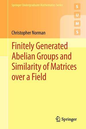 Finitely Generated Abelian Groups and Similarity of Matrices over a Field de Christopher Norman