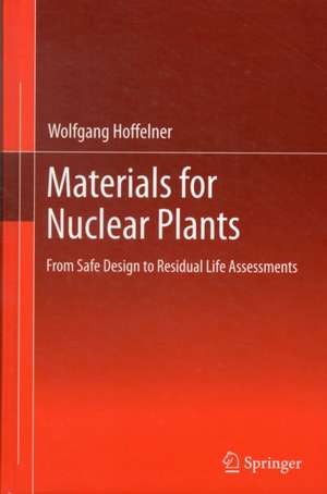 Materials for Nuclear Plants: From Safe Design to Residual Life Assessments de Wolfgang Hoffelner