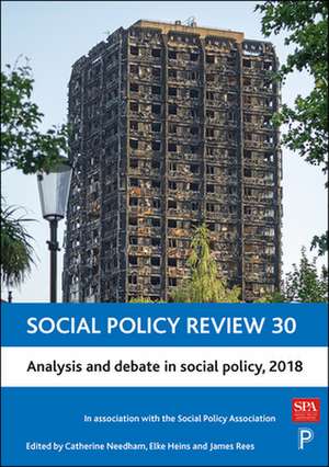 Social Policy Review 30: Analysis and Debate in Social Policy, 2018 de Catherine Needham