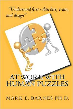 At Work with Human Puzzles: The War Between the States de Mark E. Barnes Ph. D.