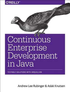 Continuous Enterprise Development in Java de Andrew Lee Rubinger