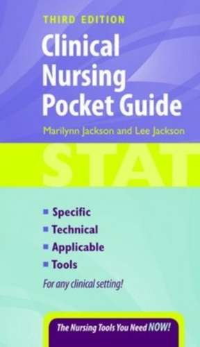 Clinical Nursing Pocket Guide de Marilynn Jackson