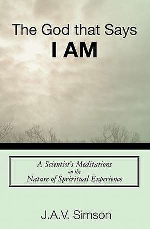 The God That Says I Am de J. a. V. Simson