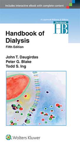 Handbook of Dialysis de John T. Daugirdas MD