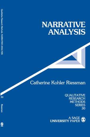 Narrative Analysis de Catherine Kohler Riessman