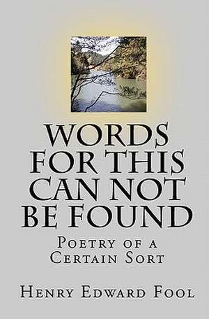 Words for This Can Not Be Found de Henry Edward Fool