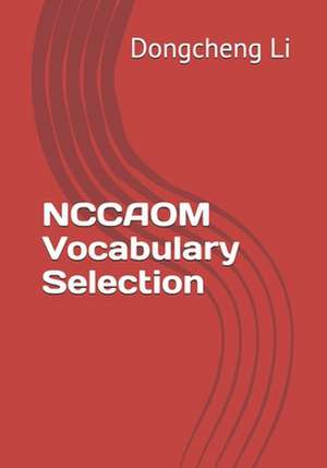 Nccaom Vocabulary Selection de Dongcheng Li