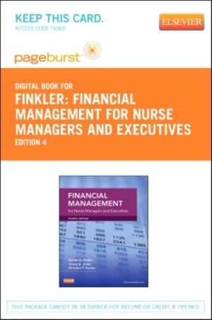 Financial Management for Nurse Managers and Executives - Elsevier eBook on Vitalsource (Retail Access Card) de Cheryl Jones