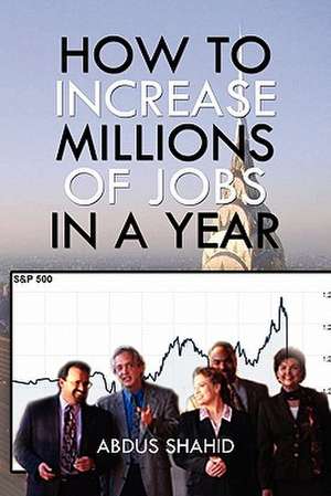 How to Increase Millions of Jobs in a Year de Abdus Shahid