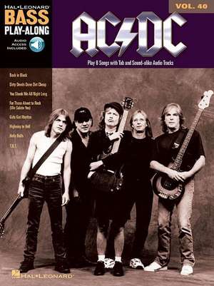 AC/DC Bass Play-Along Volume 40 Book/Online Audio