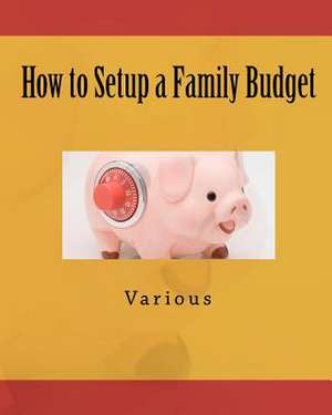 How to Setup a Family Budget de Various