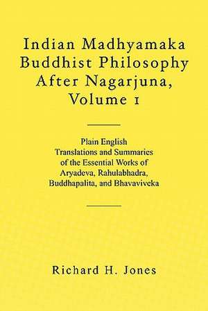 Indian Madhyamaka Buddhist Philosophy After Nagarjuna, Volume 1 de Richard H. Jones