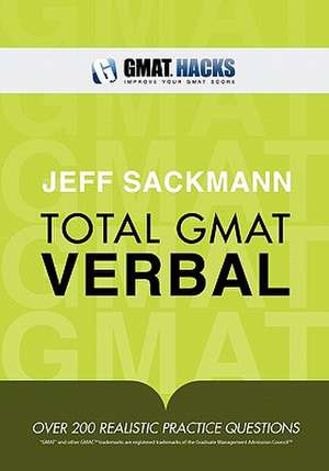 Total GMAT Verbal de Jeff Sackmann