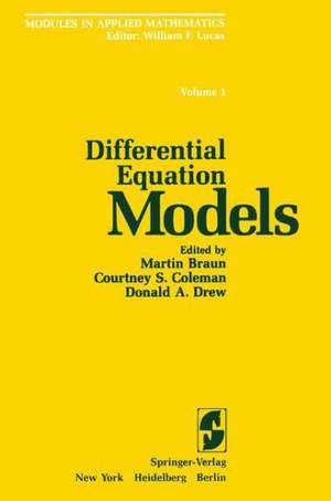 Differential Equation Models de Martin Braun