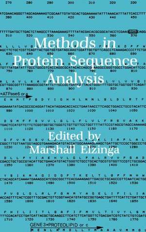 Methods in Protein Sequence Analysis de Marshall Elzinga