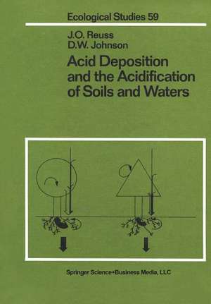 Acid Deposition and the Acidification of Soils and Waters de J. O. Reuss