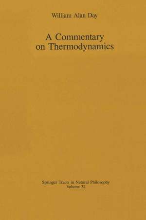 A Commentary on Thermodynamics de William A. Day