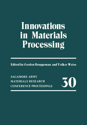 Innovations in Materials Processing de Gordon Bruggeman