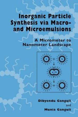 Inorganic Particle Synthesis via Macro and Microemulsions: A Micrometer to Nanometer Landscape de Dibyendu Ganguli