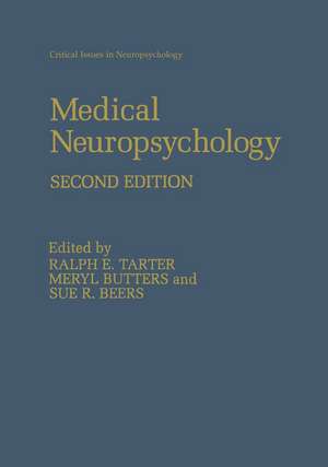 Medical Neuropsychology: Second Edition de Meryl Butters