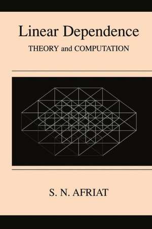 Linear Dependence: Theory and Computation de Sydney N. Afriat