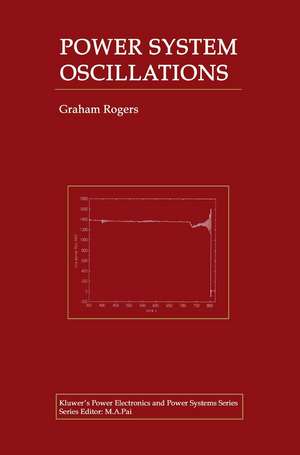 Power System Oscillations de Graham Rogers