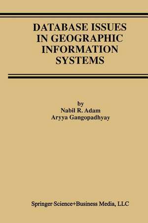 Database Issues in Geographic Information Systems de Nabil R. Adam