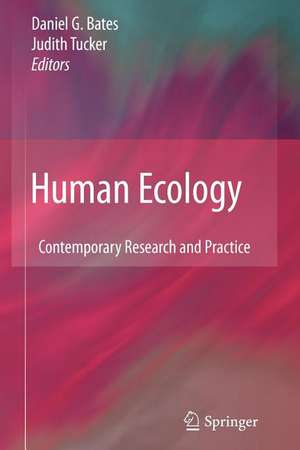 Human Ecology: Contemporary Research and Practice de Daniel G. Bates