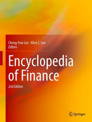 Encyclopedia of Finance de Cheng-Few Lee