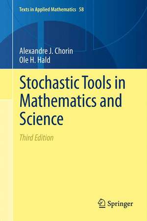 Stochastic Tools in Mathematics and Science de Alexandre J. Chorin