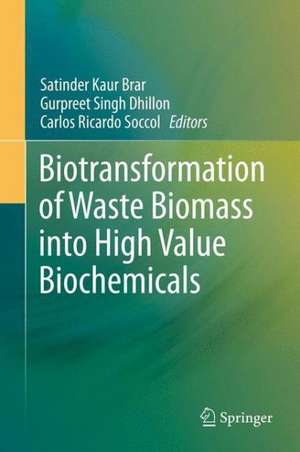 Biotransformation of Waste Biomass into High Value Biochemicals de Satinder Kaur Brar