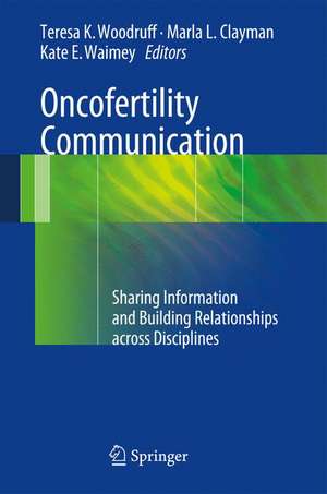 Oncofertility Communication: Sharing Information and Building Relationships across Disciplines de Teresa K. Woodruff