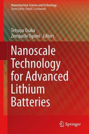 Nanoscale Technology for Advanced Lithium Batteries de Tetsuya Osaka