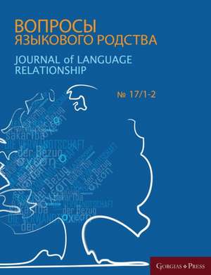 Journal of Language Relationship 17/1-2 de Vladimir Dybo