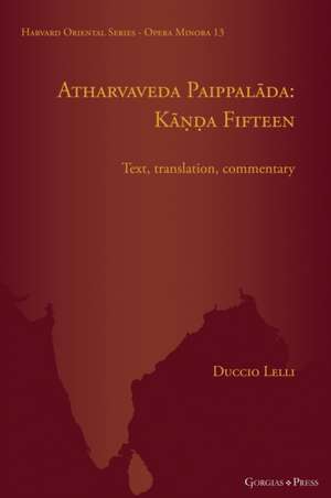 Atharvaveda Paippal¿da de Duccio Lelli