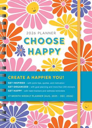 2026 Choose Happy Planner de Sourcebooks