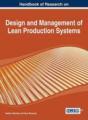 Design and Management of Lean Production Systems de Modrak