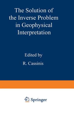 The Solution of the Inverse Problem in Geophysical Interpretation de R. Cassinis