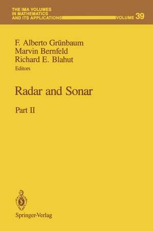 Radar and Sonar: Part II de F. Alberto Grünbaum