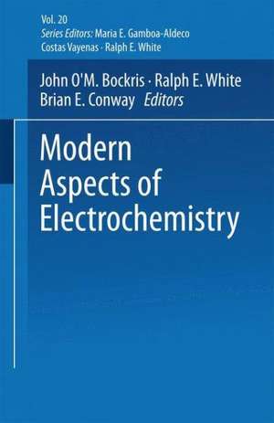 Modern Aspects of Electrochemistry No. 20 de John O'M. Bockris