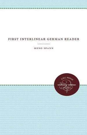 First Interlinear German Reader de Meno Spann